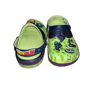 Dragon Ball Z Cell Crocs Kids Boys size J5 Classic Green Shoes Limited Edition